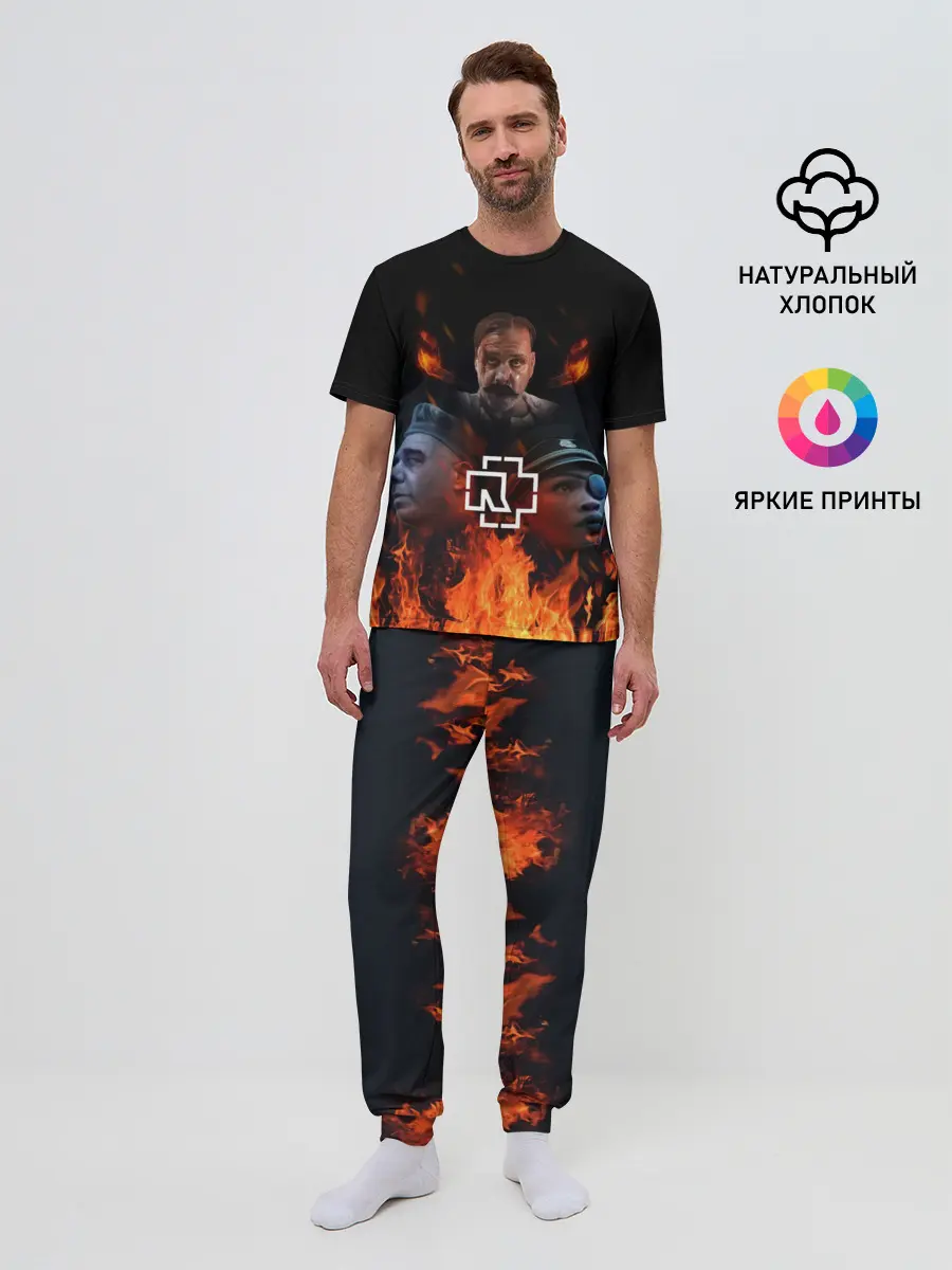 Мужская пижама с брюками / Rammstein