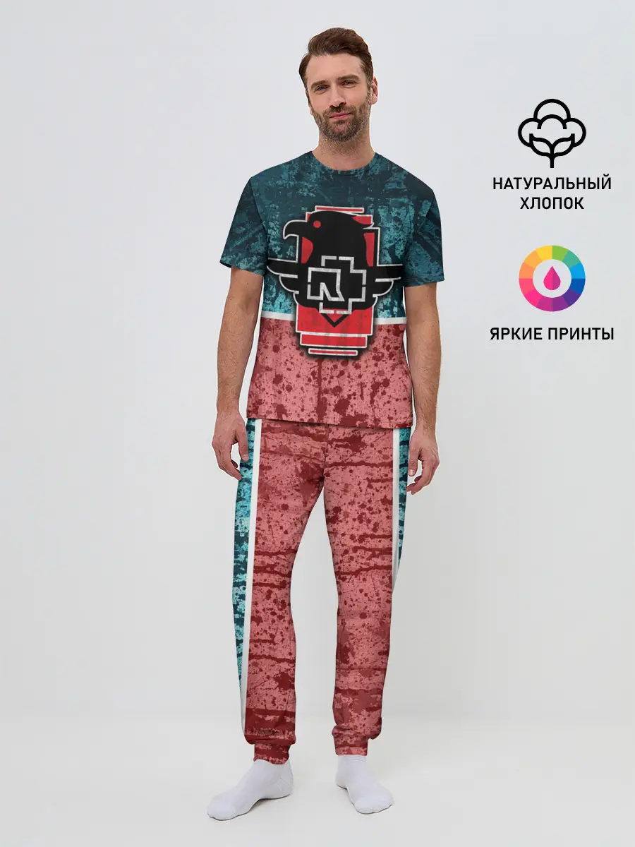 Мужская пижама с брюками / Rammstein