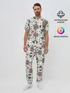 Мужская пижама с брюками / Котики