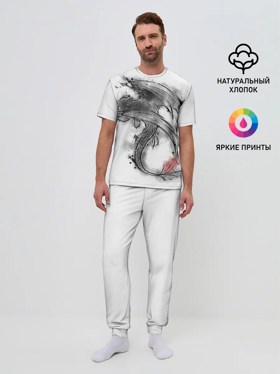 Мужская пижама с брюками / Беззубик