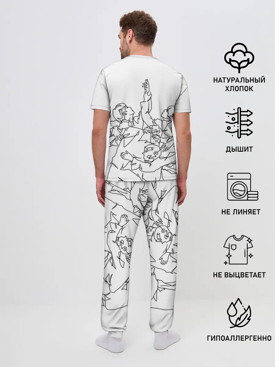 Мужская пижама с брюками / BTS