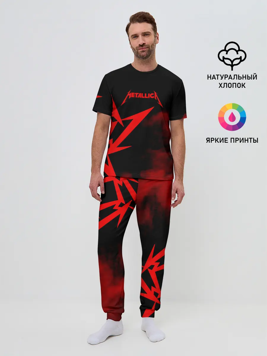 Мужская пижама с брюками / Metallica