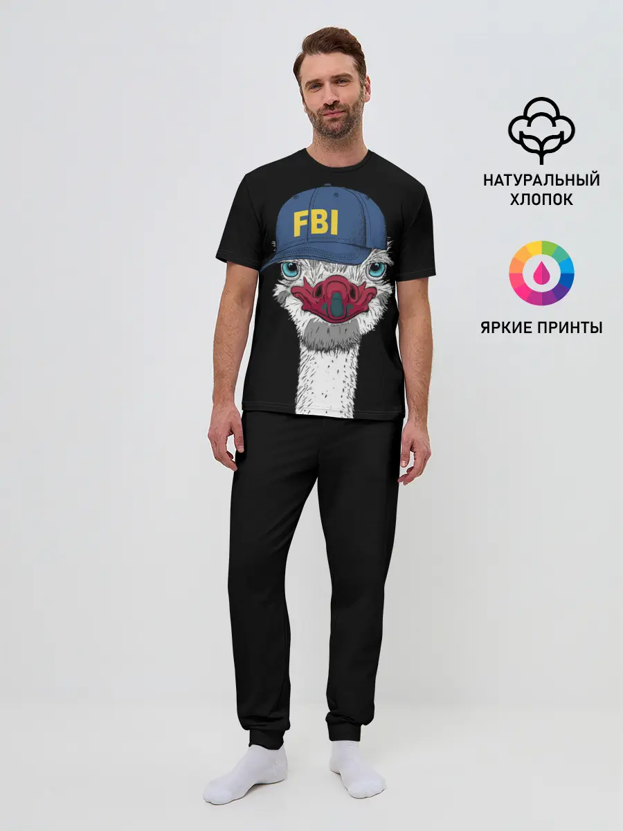 Мужская пижама с брюками / FBI
