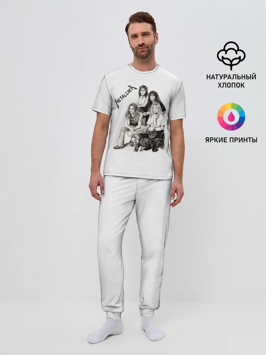 Мужская пижама с брюками / Metallica