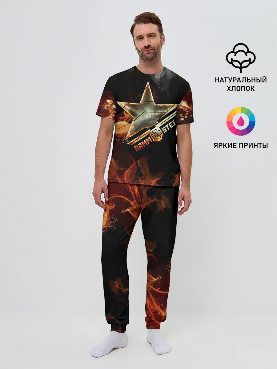 Мужская пижама с брюками / Rammstein