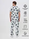 Мужская пижама с брюками / Голуби