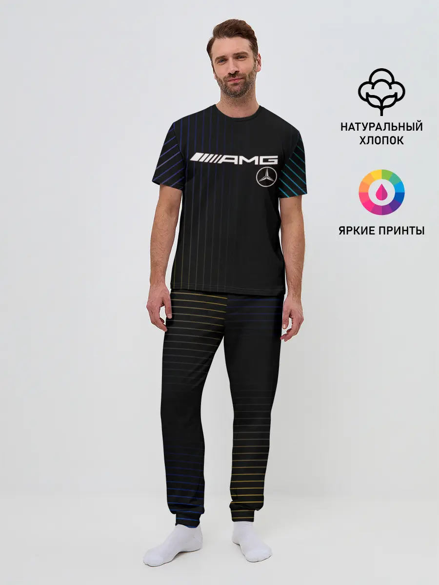 Мужская пижама с брюками / Mercedes