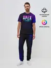 Мужская пижама с брюками / Apex Legends. Neon logo
