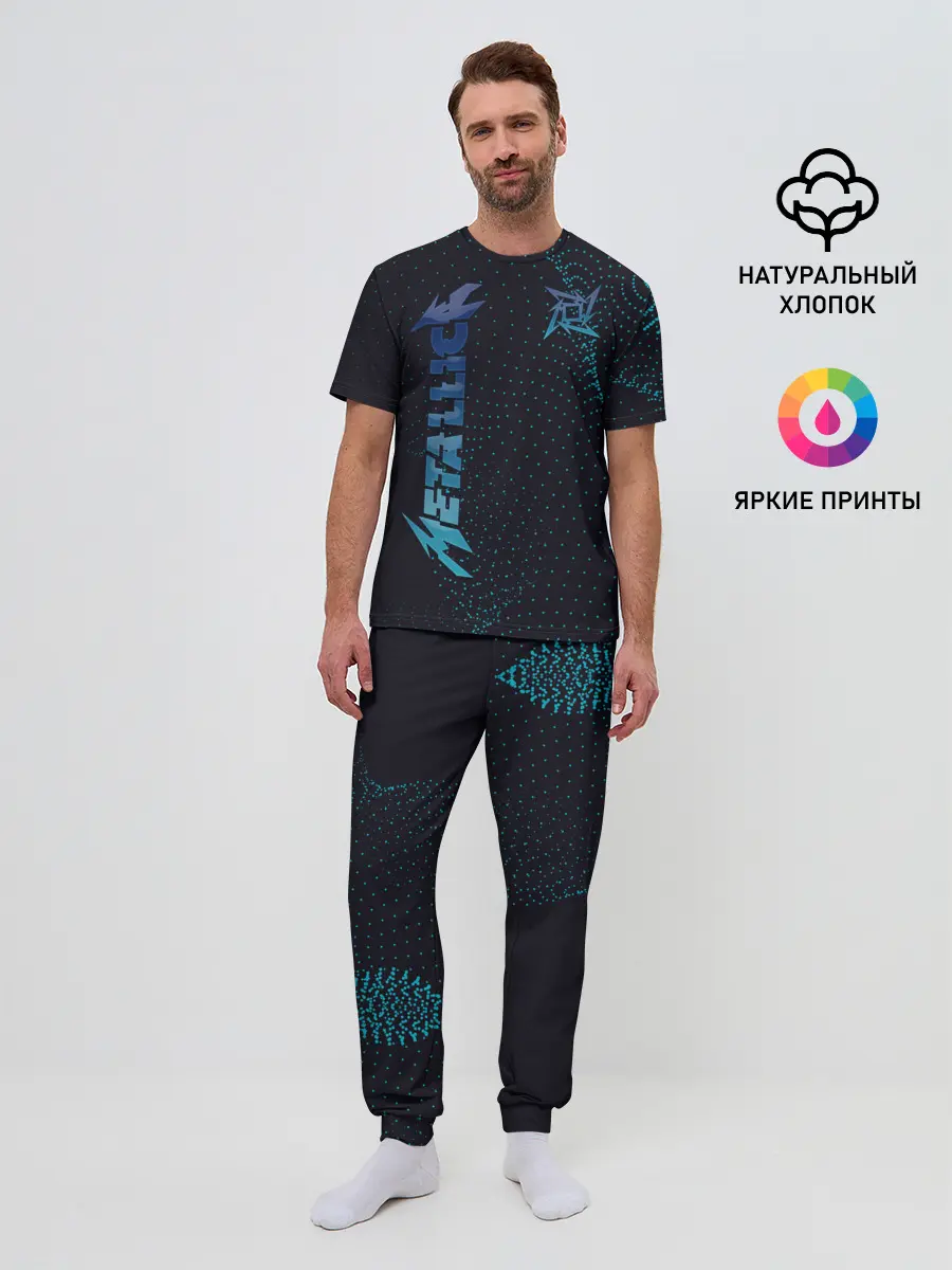 Мужская пижама с брюками / Metallica