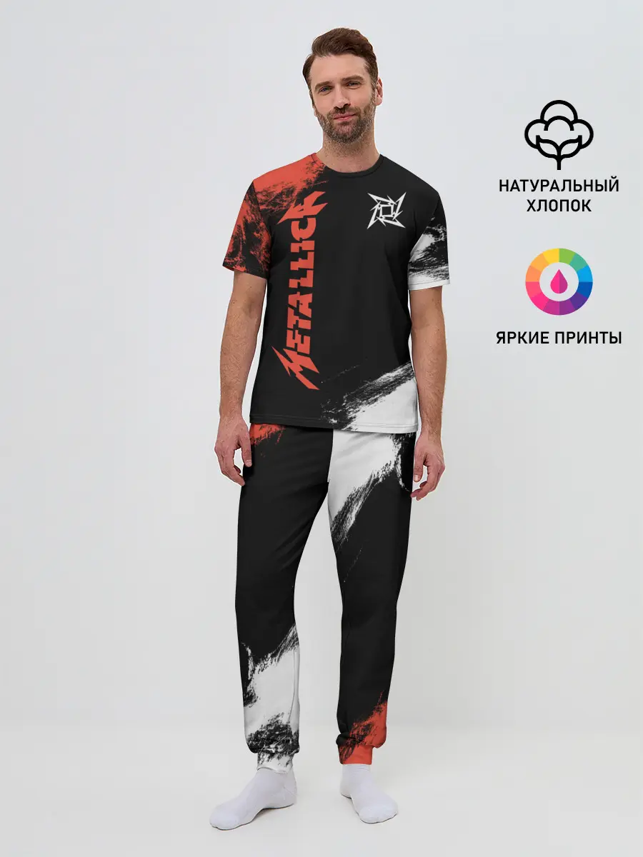Мужская пижама с брюками / Metallica