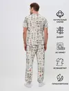 Мужская пижама с брюками / Back to the future_5