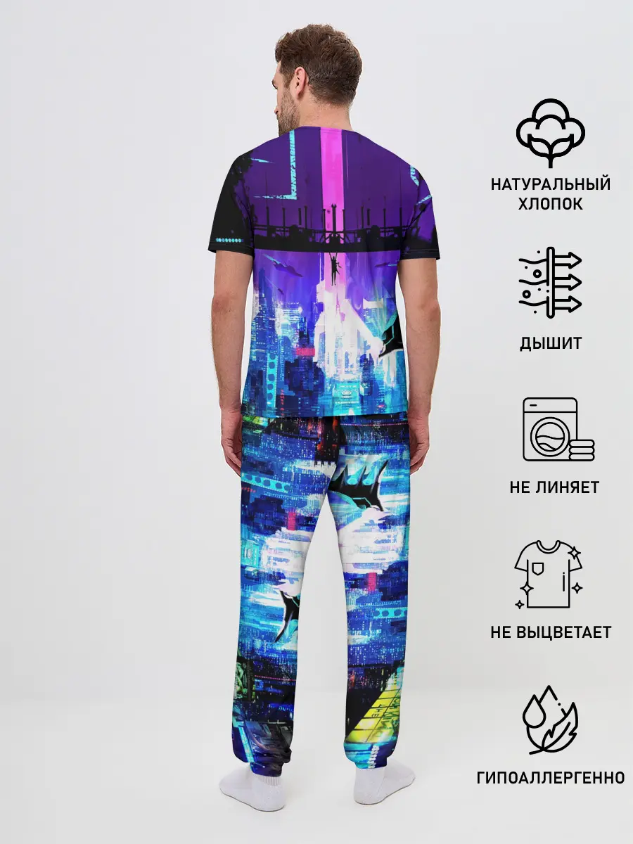 Мужская пижама с брюками / CYBERPUNK