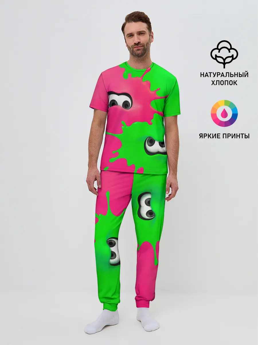 Мужская пижама с брюками / Splatoon
