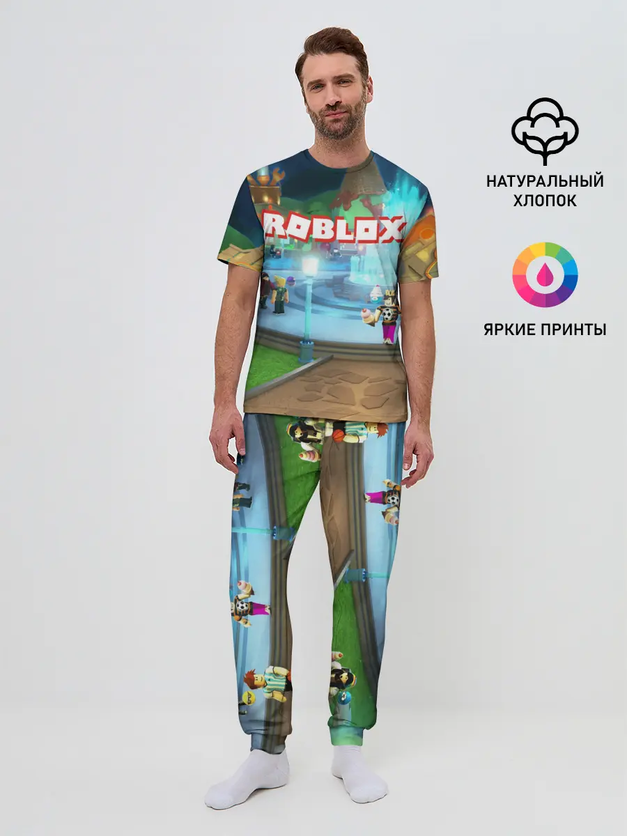 Мужская пижама с брюками / ROBLOX