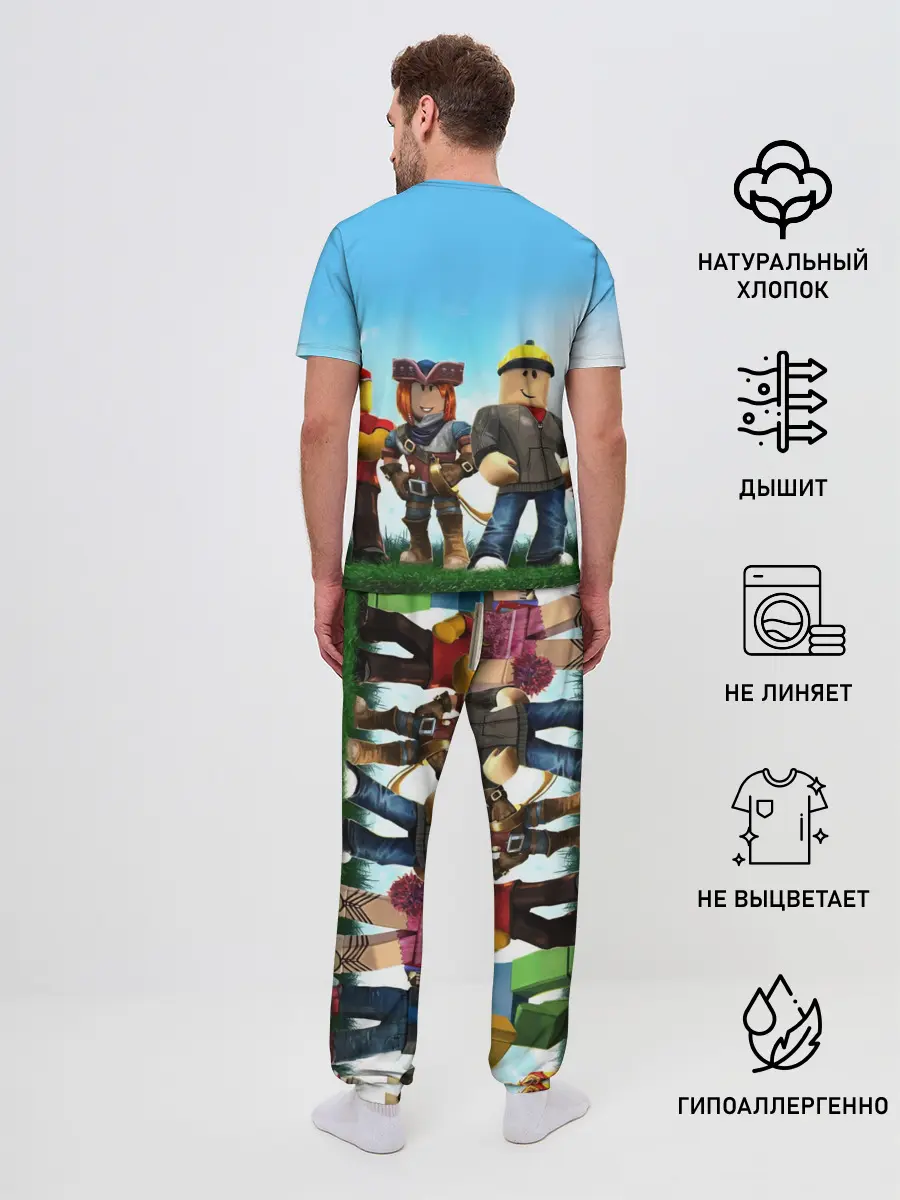 Мужская пижама с брюками / ROBLOX