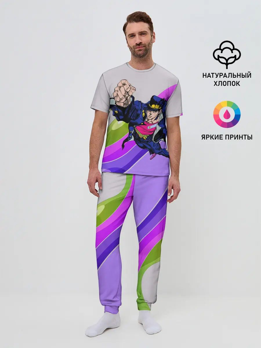 Мужская пижама с брюками / Jojo Jotaro