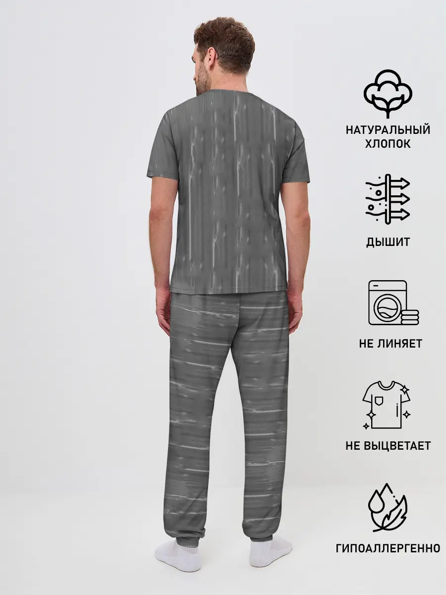 Мужская пижама с брюками / Панда