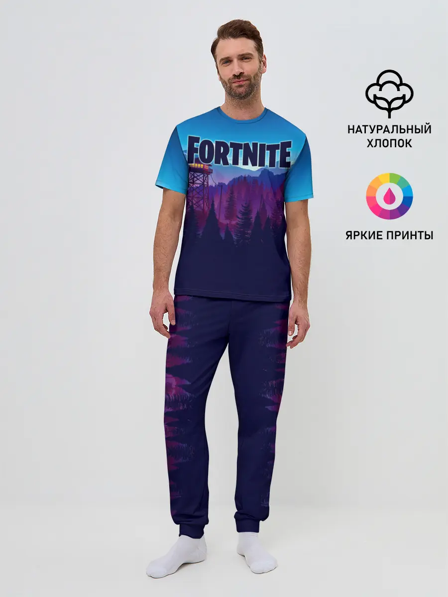 Мужская пижама с брюками / Fortnite Save the World