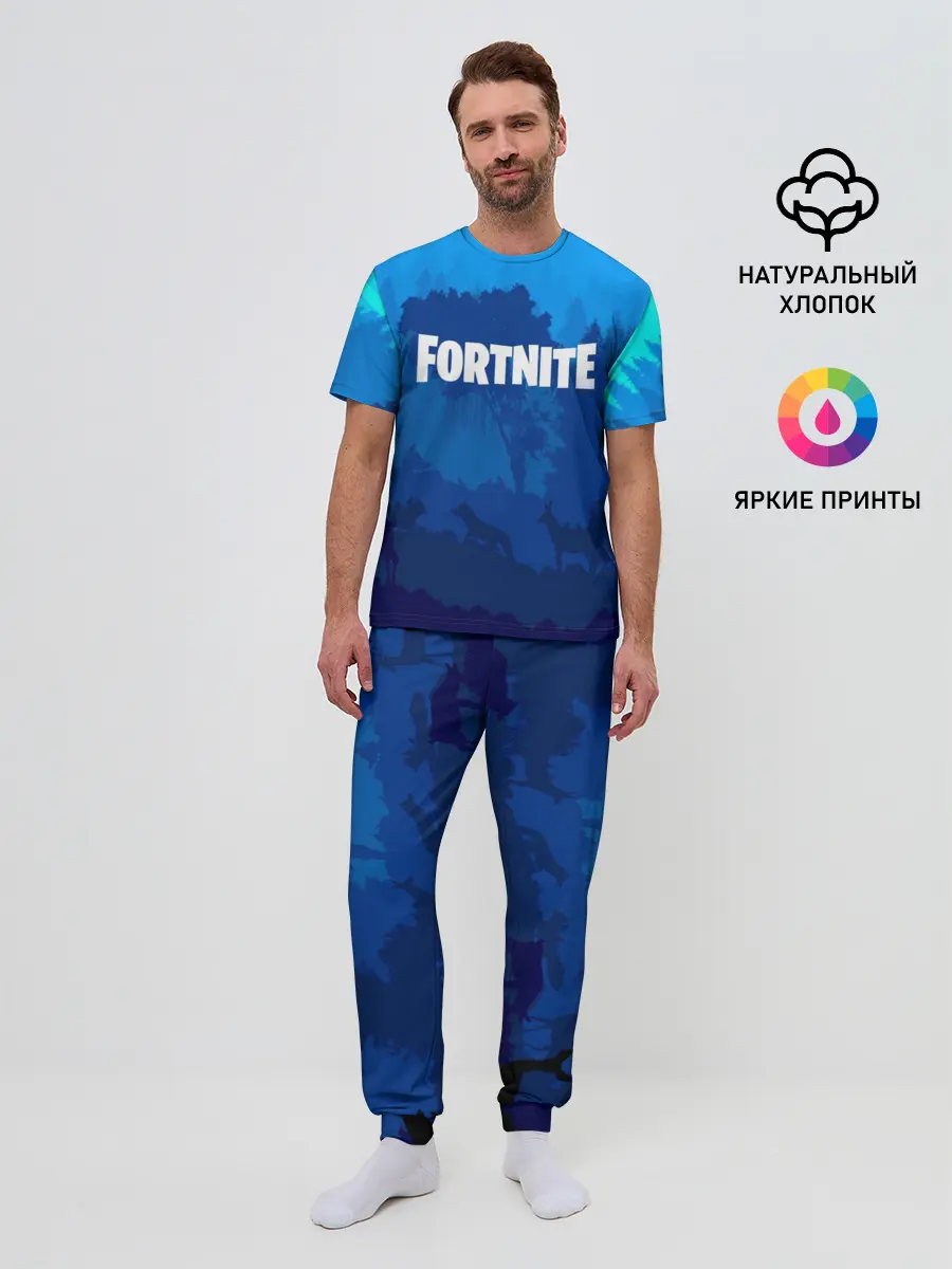 Мужская пижама с брюками / Fortnite