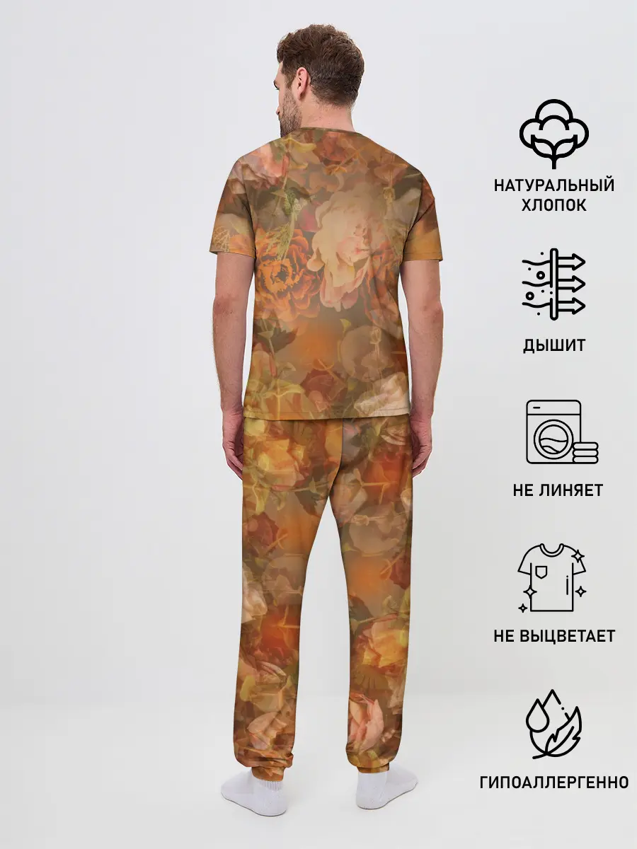 Мужская пижама с брюками / Lil Peep rose