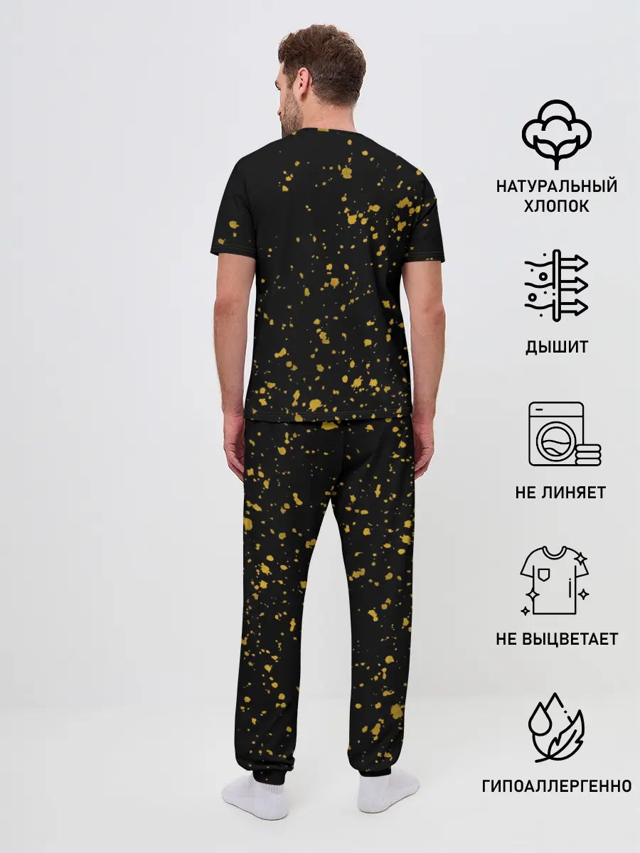 Мужская пижама с брюками / Bumblebee