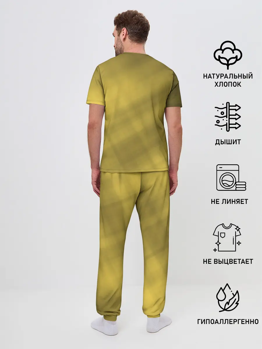 Мужская пижама с брюками / Bumblebee -3-