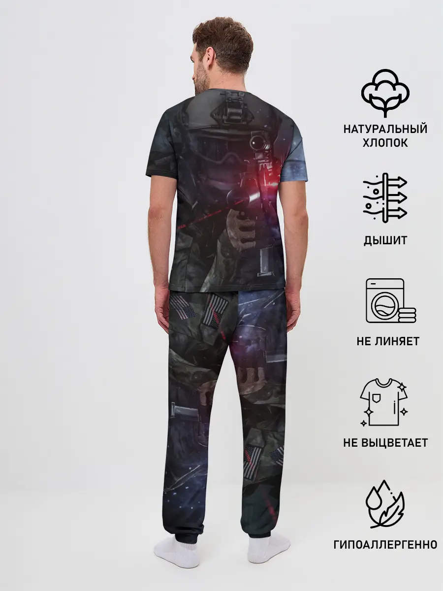 Мужская пижама с брюками / BATTLEFIELD