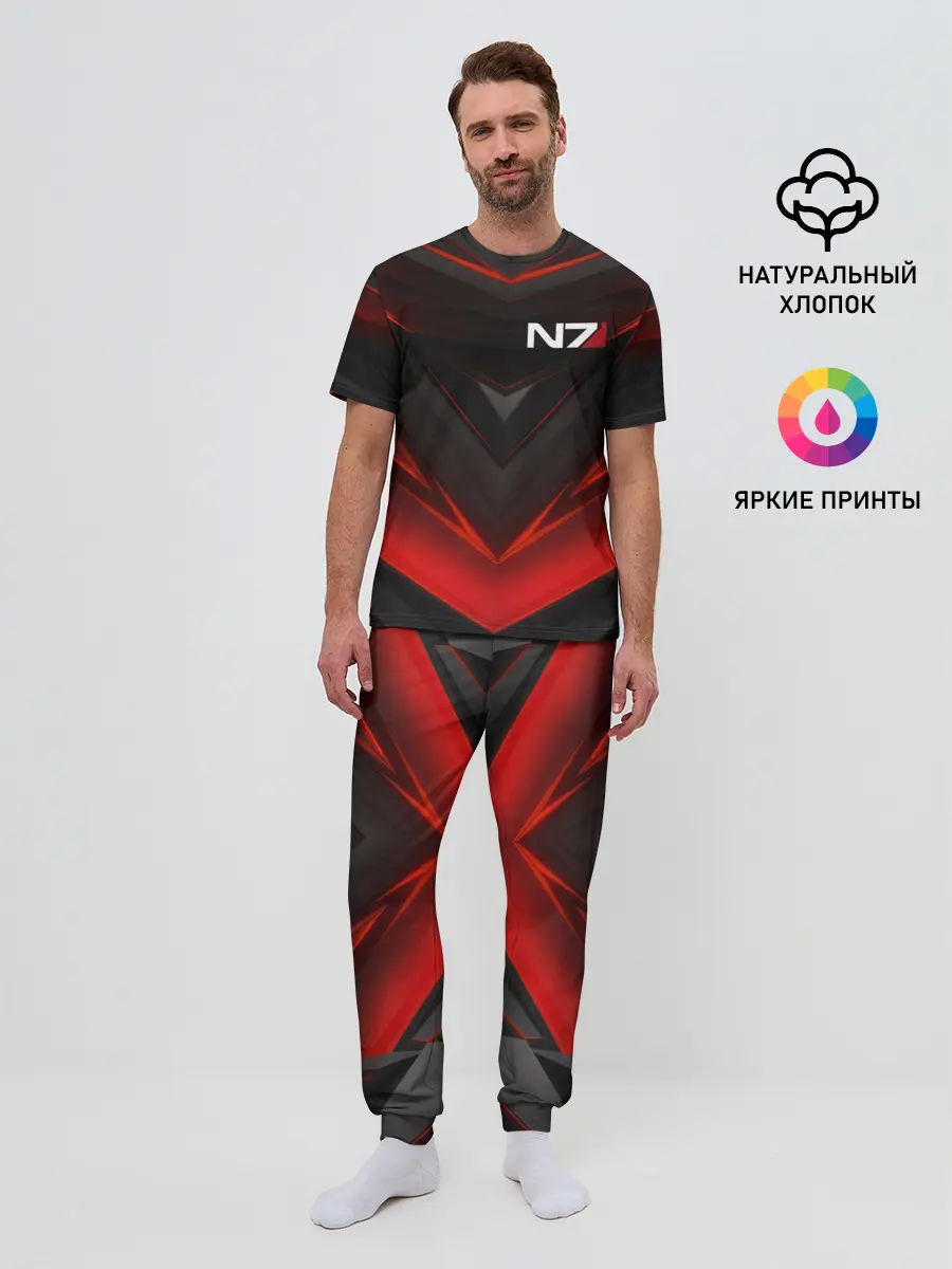 Мужская пижама с брюками / MASS EFFECT N7