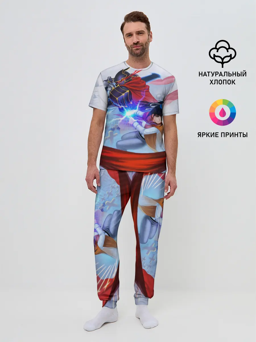 Мужская пижама с брюками / Narberal и Ainz Ooal Gown