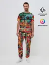 Мужская пижама с брюками / Милый Зверёк Граффити