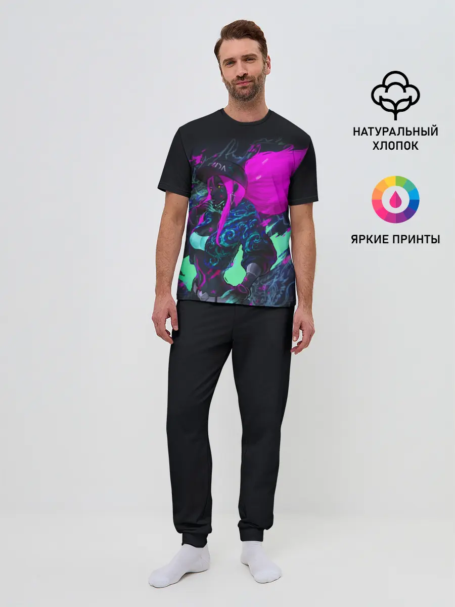 Мужская пижама с брюками / KDA. Akali