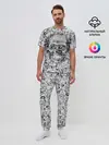 Мужская пижама с брюками / Череп из ахегао