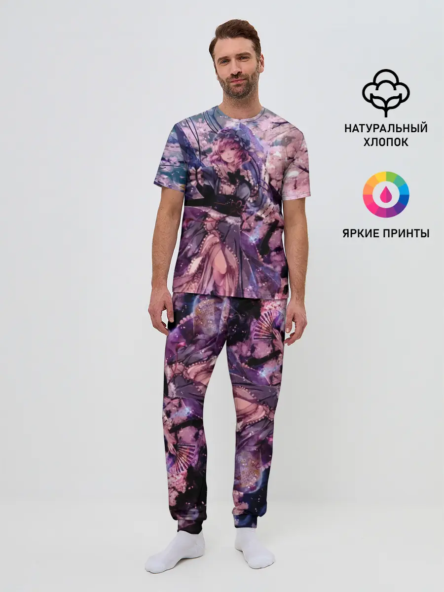 Мужская пижама с брюками / Anime Girl tree