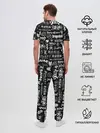 Мужская пижама с брюками / ЛОГО АНИМЕ МУЛЬТФИЛЬМОВ