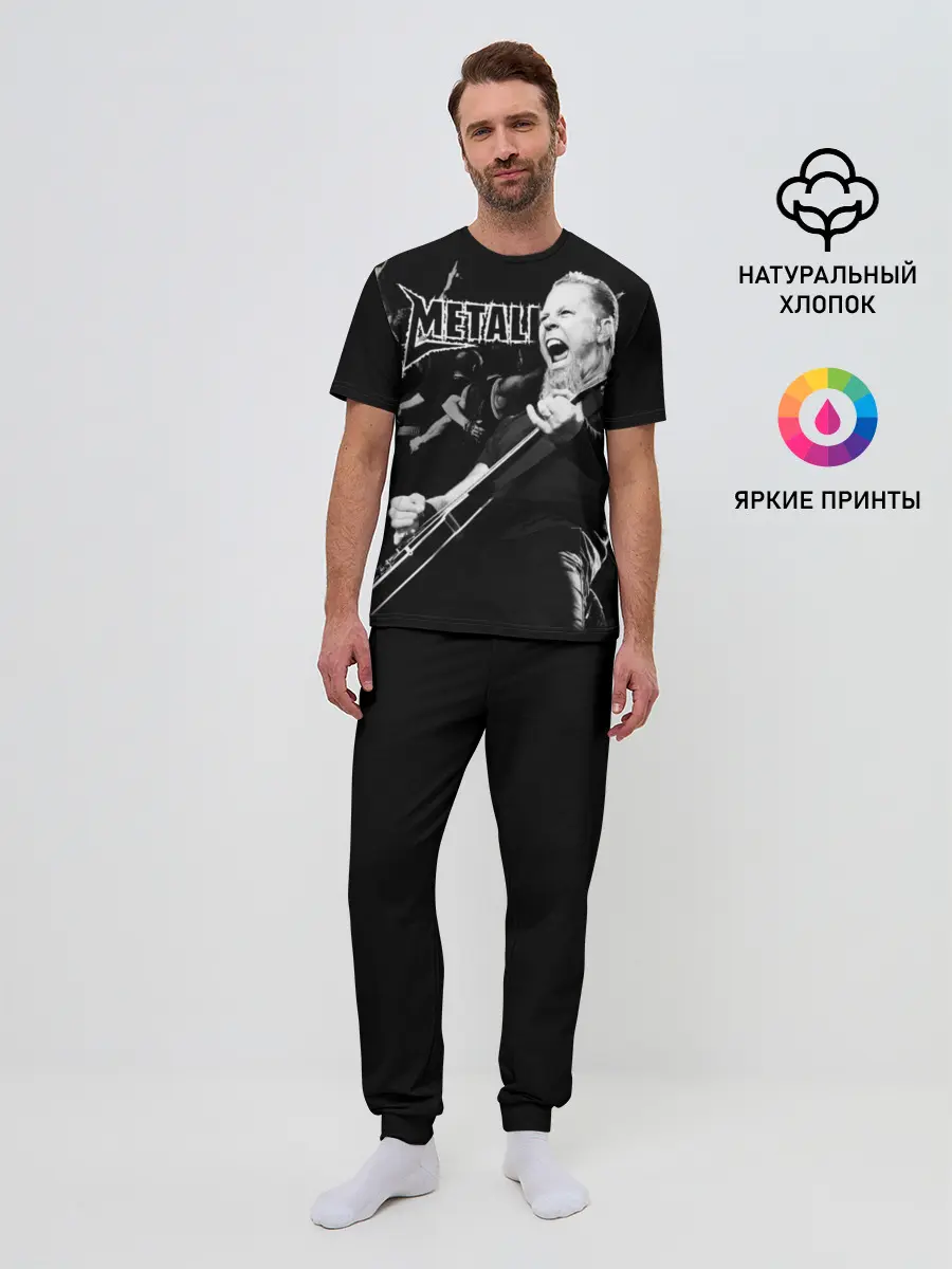 Мужская пижама с брюками / Metallica