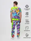 Мужская пижама с брюками / Неоновая кислота