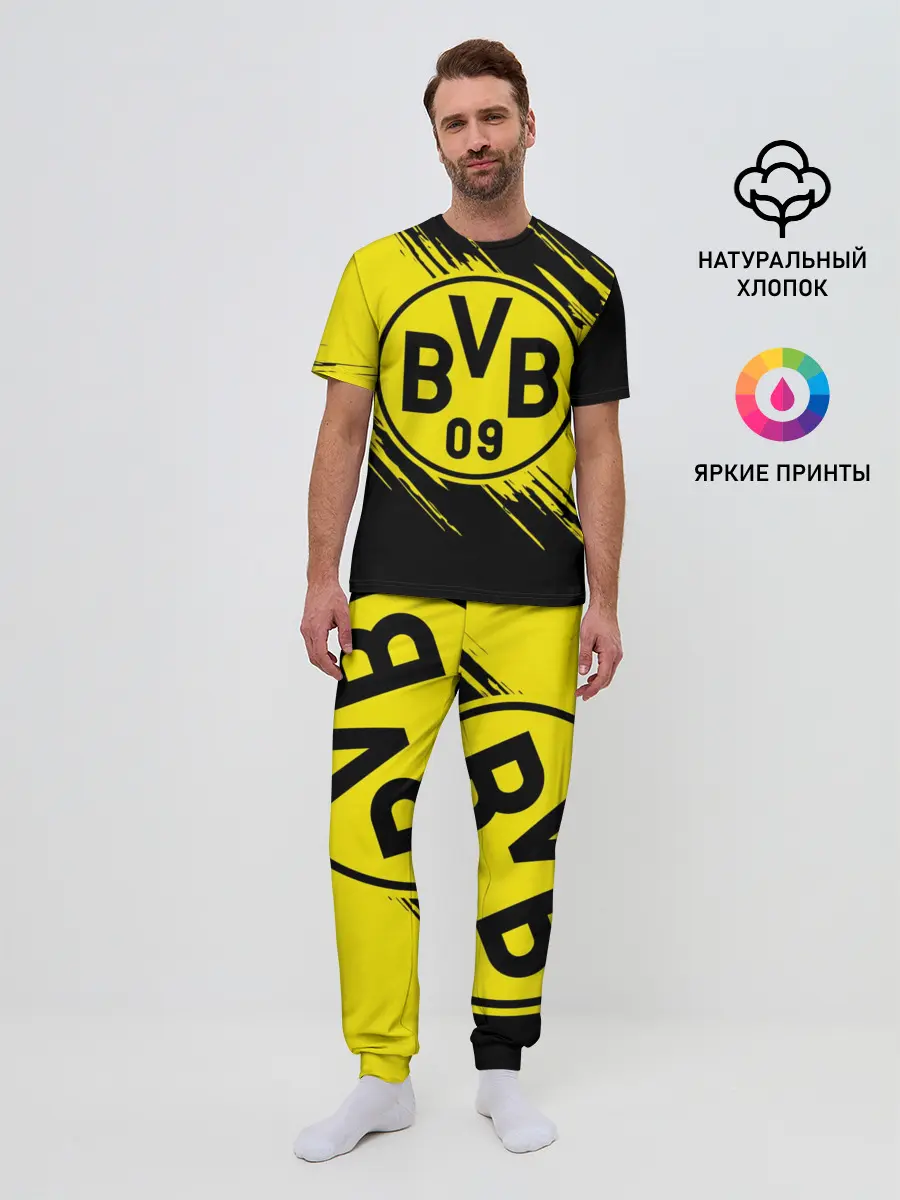 Мужская пижама с брюками / Боруссия Дортмунд