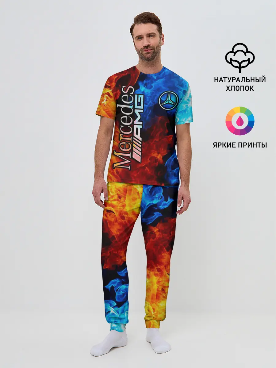 Мужская пижама с брюками / Mercedes