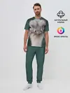 Мужская пижама с брюками / Подозрительный страус