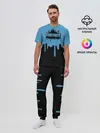 Мужская пижама с брюками / FORTNITE - Black&Blue