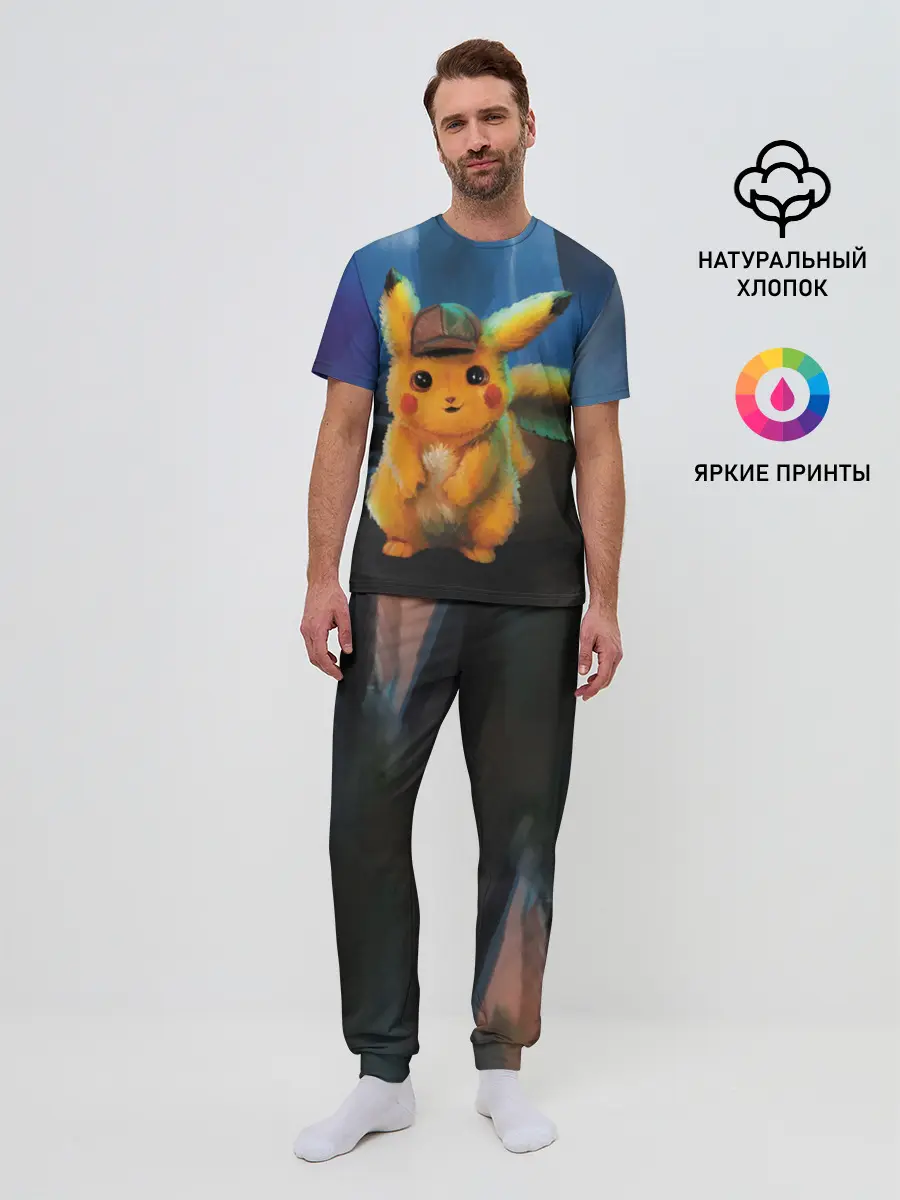 Мужская пижама с брюками / Detective Pikachu