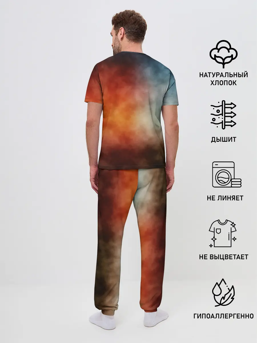 Мужская пижама с брюками / Благие знамения