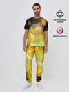 Мужская пижама с брюками / Желтая краска