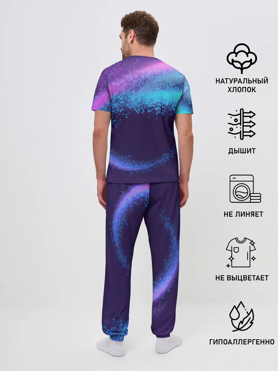 Мужская пижама с брюками / Сова пират