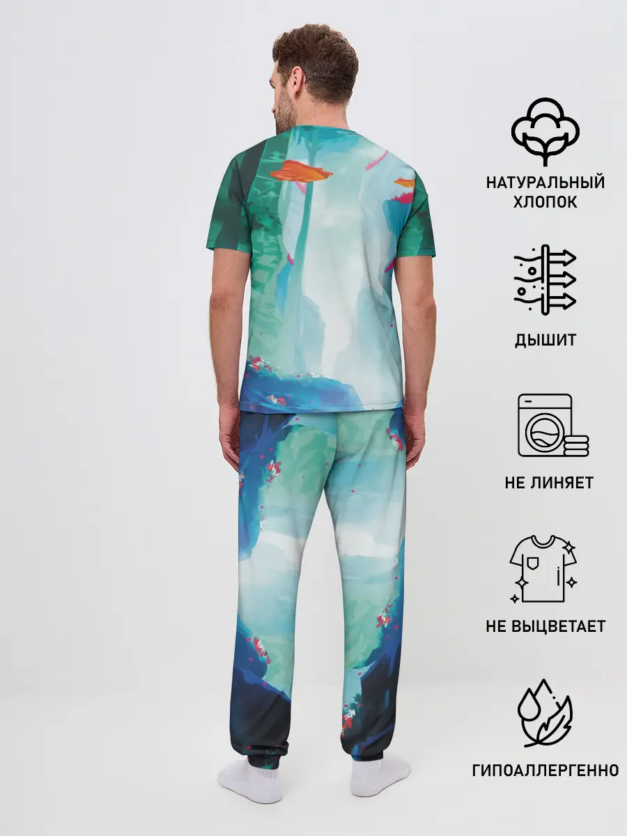 Мужская пижама с брюками / Ежик Соник