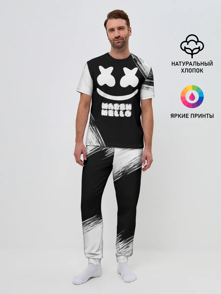 Мужская пижама с брюками / Marshmello 4
