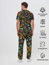 Мужская пижама с брюками / Кислотный Диджей