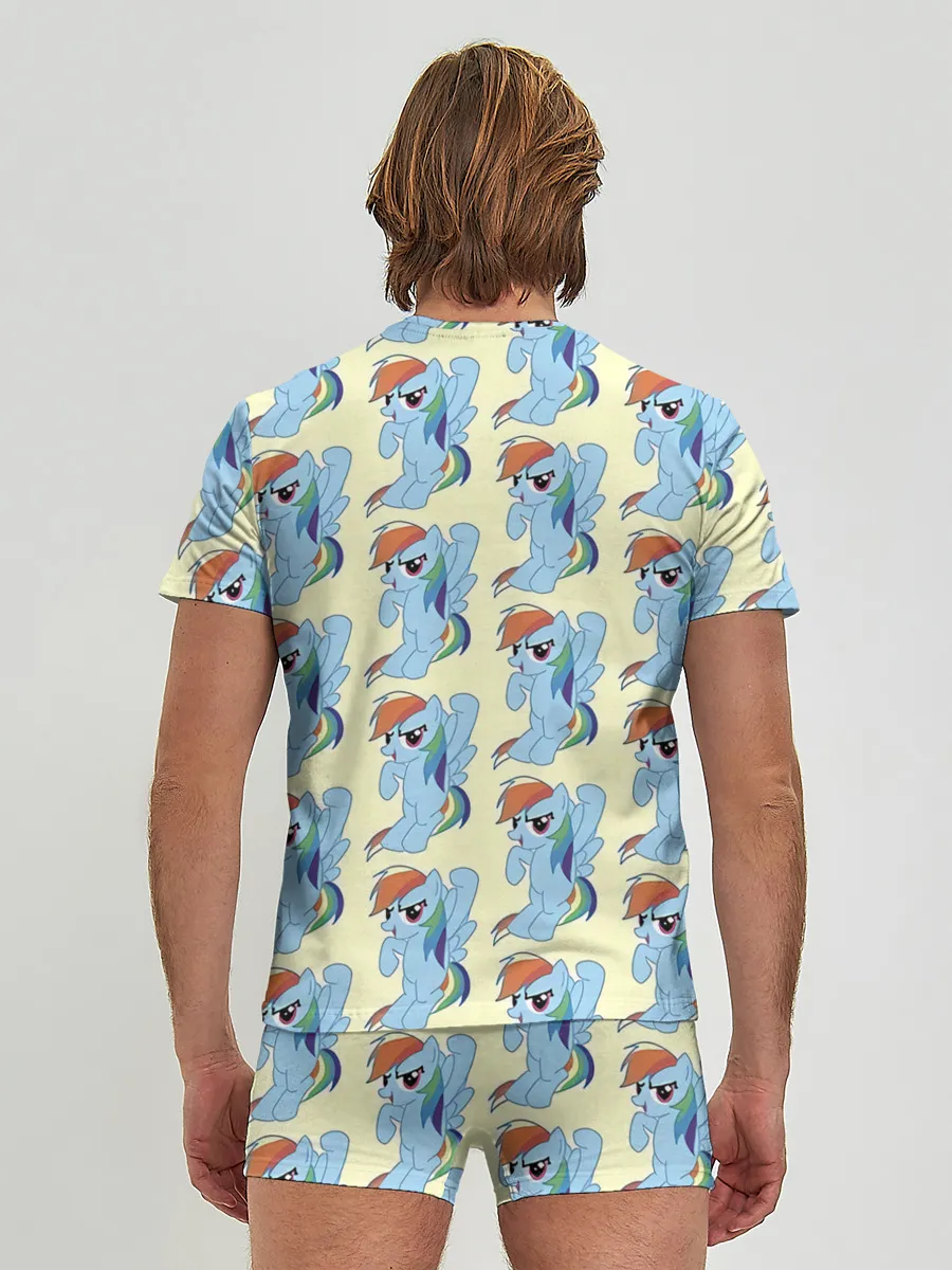 Мужские трусы с футболкой / Rainbow Dash