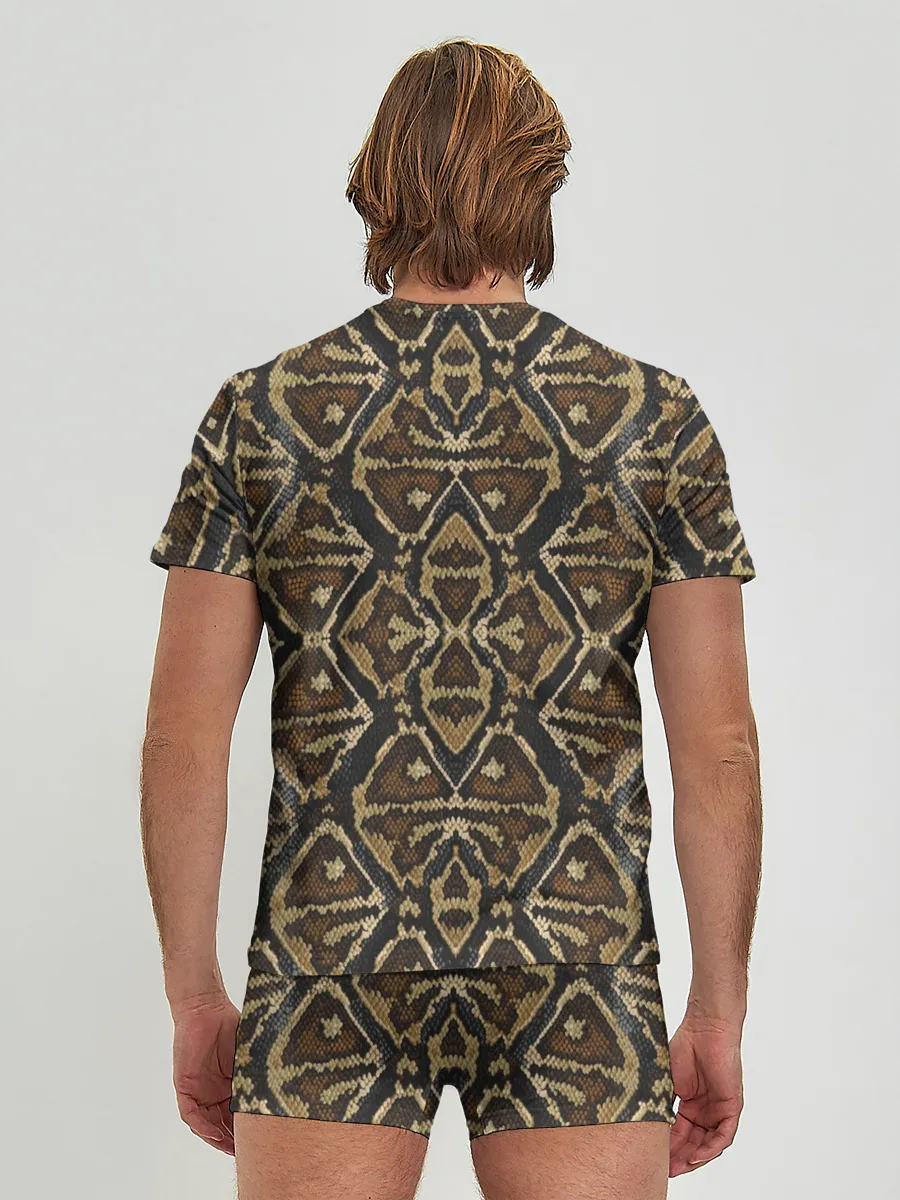 Мужские трусы с футболкой / Змеиная кожа