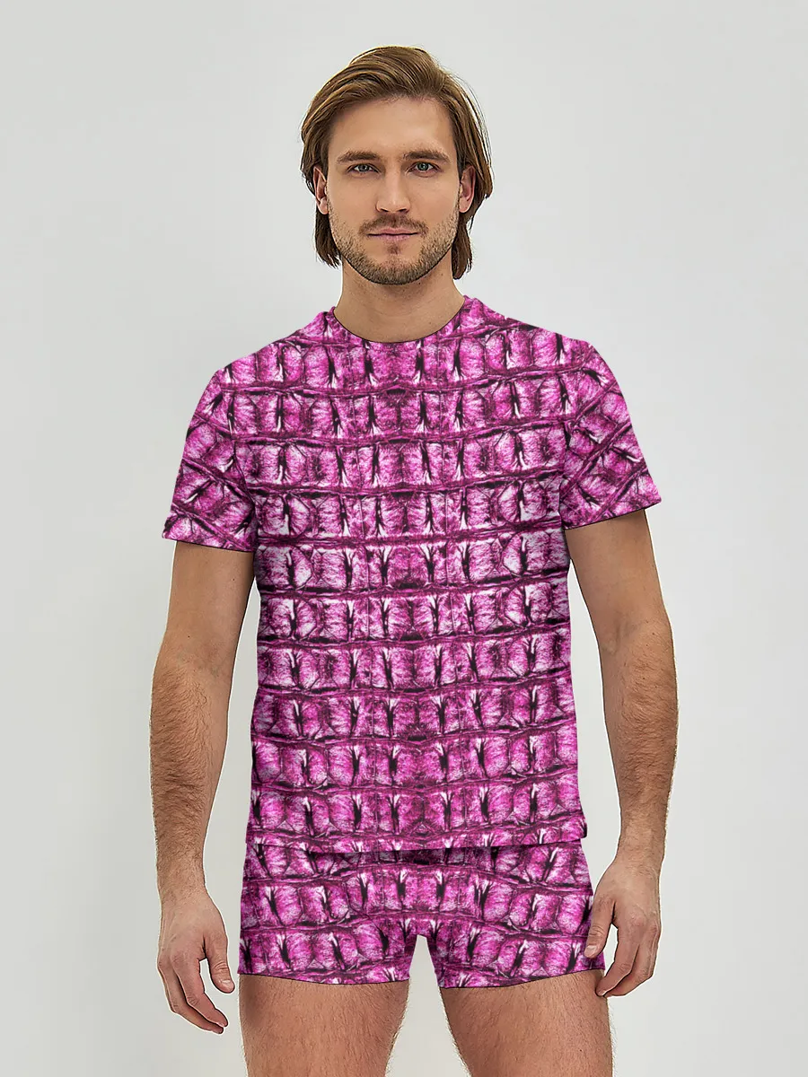Мужские трусы с футболкой / Pink Alligator